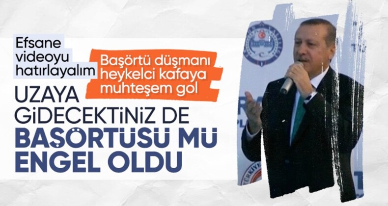 İlk Türk astronot uzay yolcusu! Cumhurbaşkanı Erdoğan’ın ‘başörtüsü’ göndermeli sözü yeniden gündemde