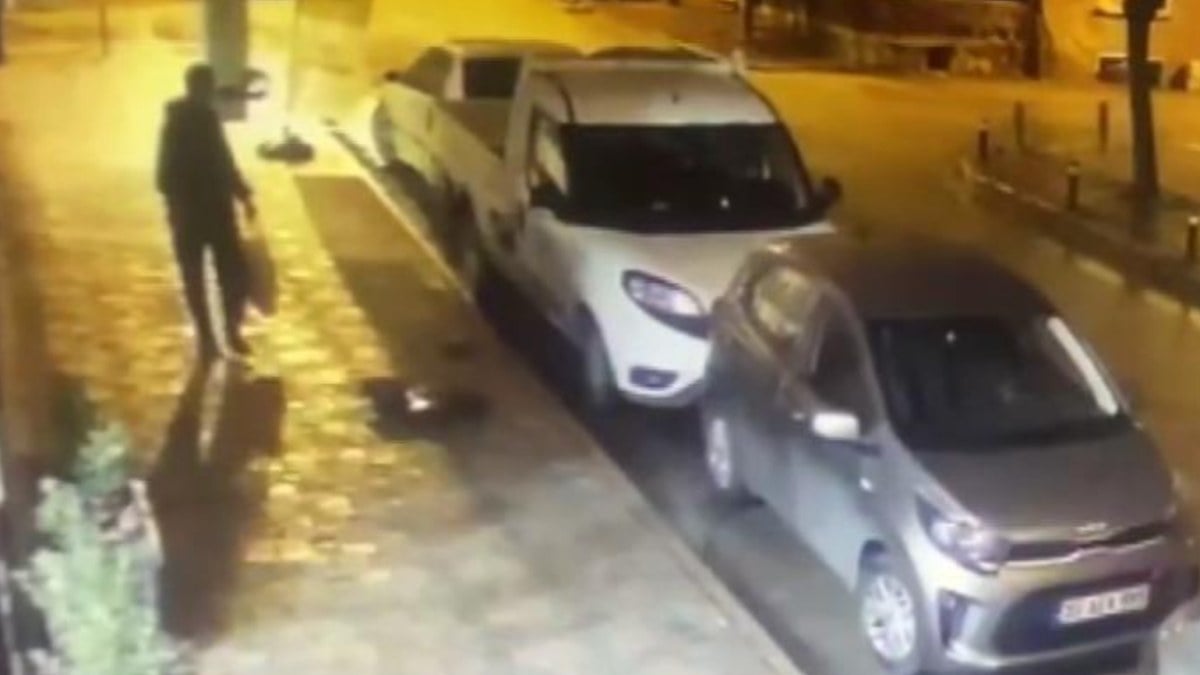 Isparta’da hırsızın keşif anları kameraya yansıdı