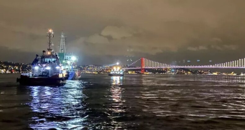 İstanbul Boğazı’nda arıza yapan gemi kurtarıldı