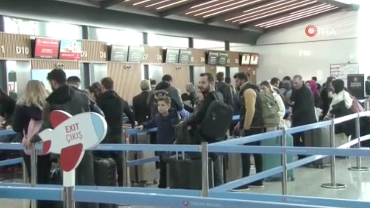 İstanbul Havalimanı’nda ara tatili yoğunluğu