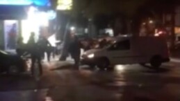 İstanbul Ümraniye’de alkollü şahıs tartıştığı kişilerin üzerine aracını sürdü