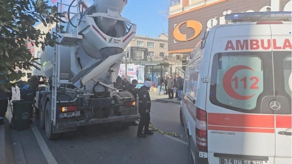 İstanbul’da acı son: Beton mikserin altında can verdi