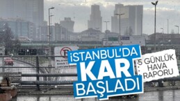 İstanbul’da beklenen kar geldi! Lapa lapa yağdı…