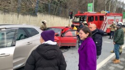 İstanbul’da kadın sürücü kendisine çarpan adama yapılan müdahaleyi gözyaşlarıyla izledi