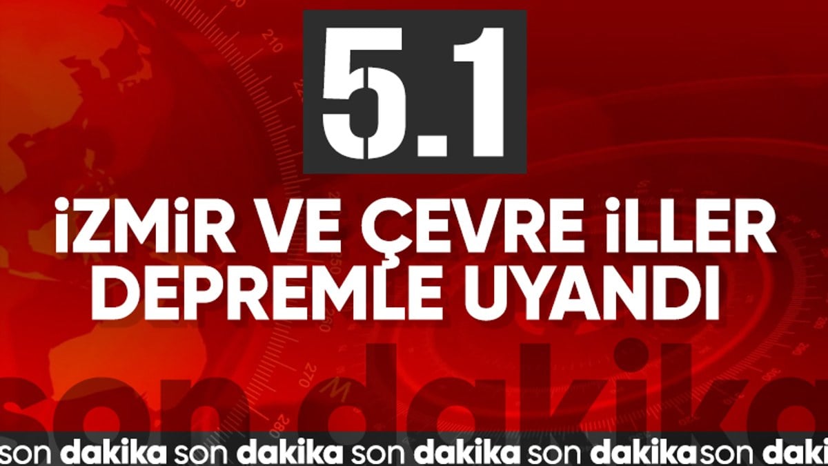 İzmir’de 5,1 büyüklüğünde deprem