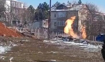 Karabük’ta çalışma yapılan doğalgaz borusu patladı: Yangın çıktı