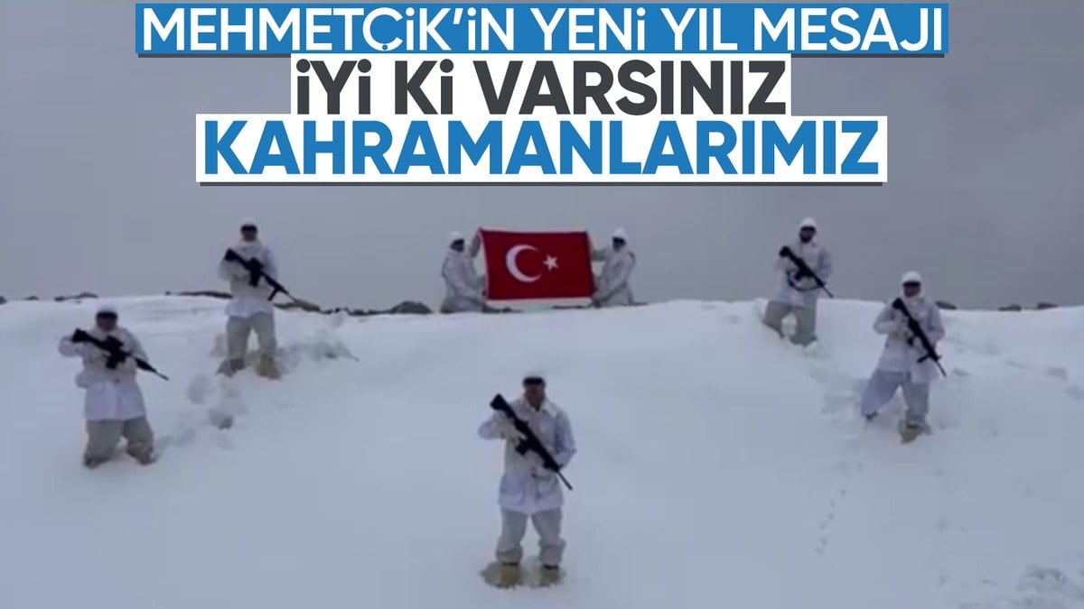 Mehmetçik’ten yeni yıl mesajı: Mutlu yıllar Türkiyem!