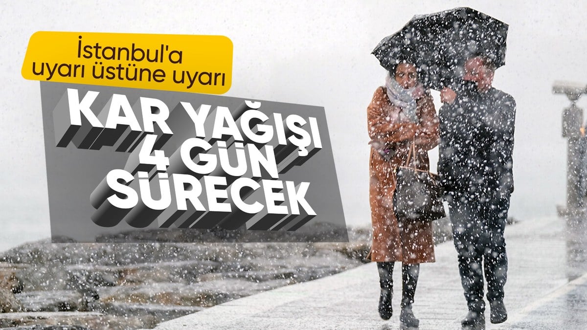 Meteoroloji beklenen haberi verdi! İstanbul’da çarşamba günü kar yağacak…