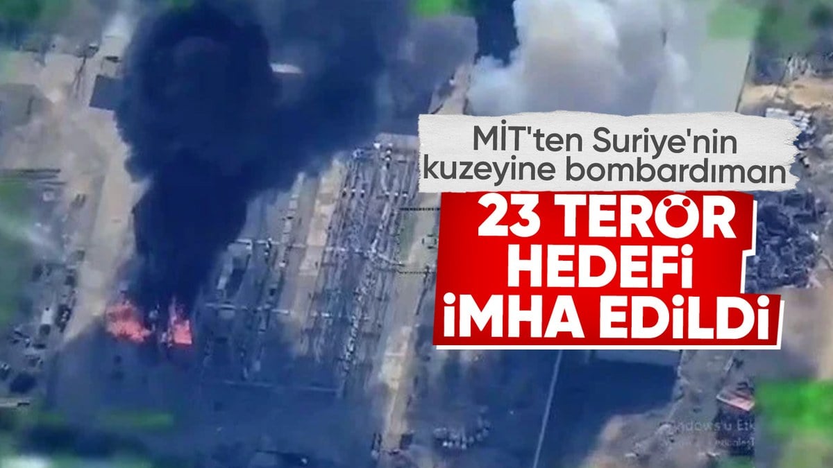 MİT’ten Suriye’de terör operasyonu: 23 hedef imha edildi