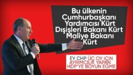 Muharrem İnce’den CHP’ye tepki: Kürt niye küçük eşit olsun