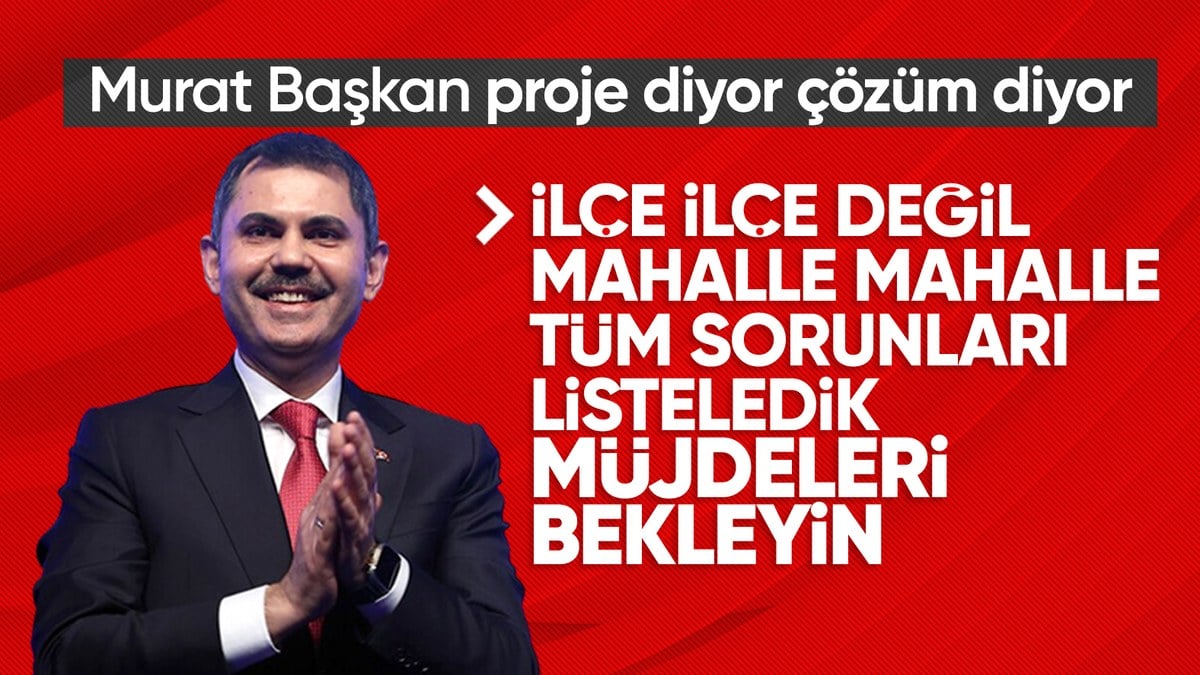 Murat Kurum: İstanbul’un mahalle mahalle sorunlarını biliyoruz