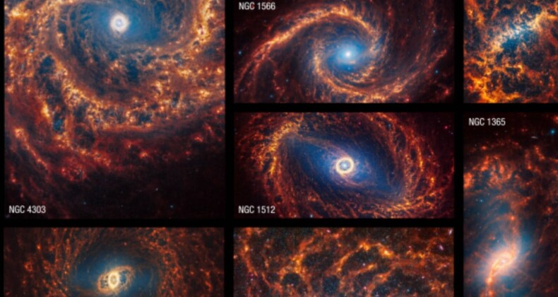 NASA 19 spiral galaksinin fotoğrafını paylaştı