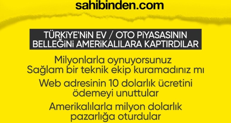 Sahibinden.com çöktü: İşte ilk açıklama ve iddialar