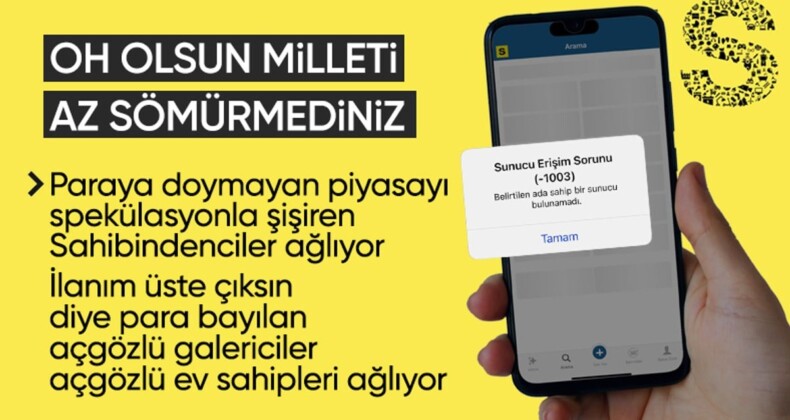 Sahibinden.com çöktü: Ücretli ilan verenler tepkili