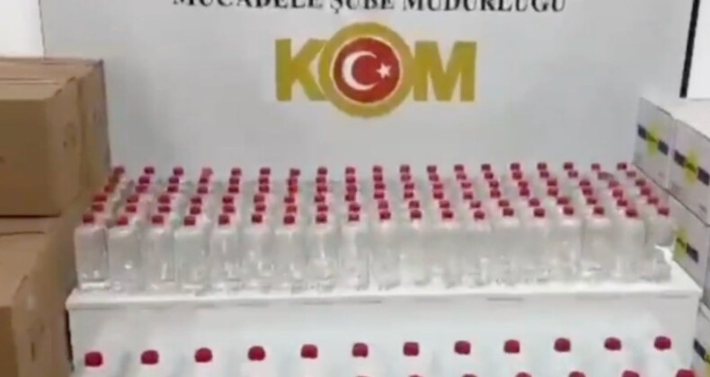 Sahte alkol üretimine geçit yok! Samsun’da 1 ton 56 litre ele geçirildi…