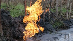 Samsun’da sondajdan yanıcı gaz çıktı