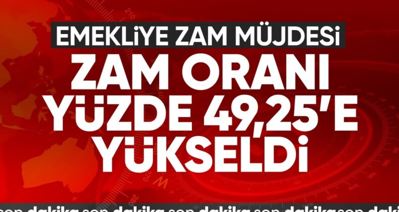 SSK ve Bağ-Kur emeklilerine müjde! Maaş artış oranı yüzde 49,25’e yükseldi