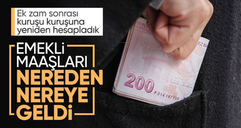 SSK ve Bağkur emeklilerinin yüzde 49,25 zamlı yeni maaşları