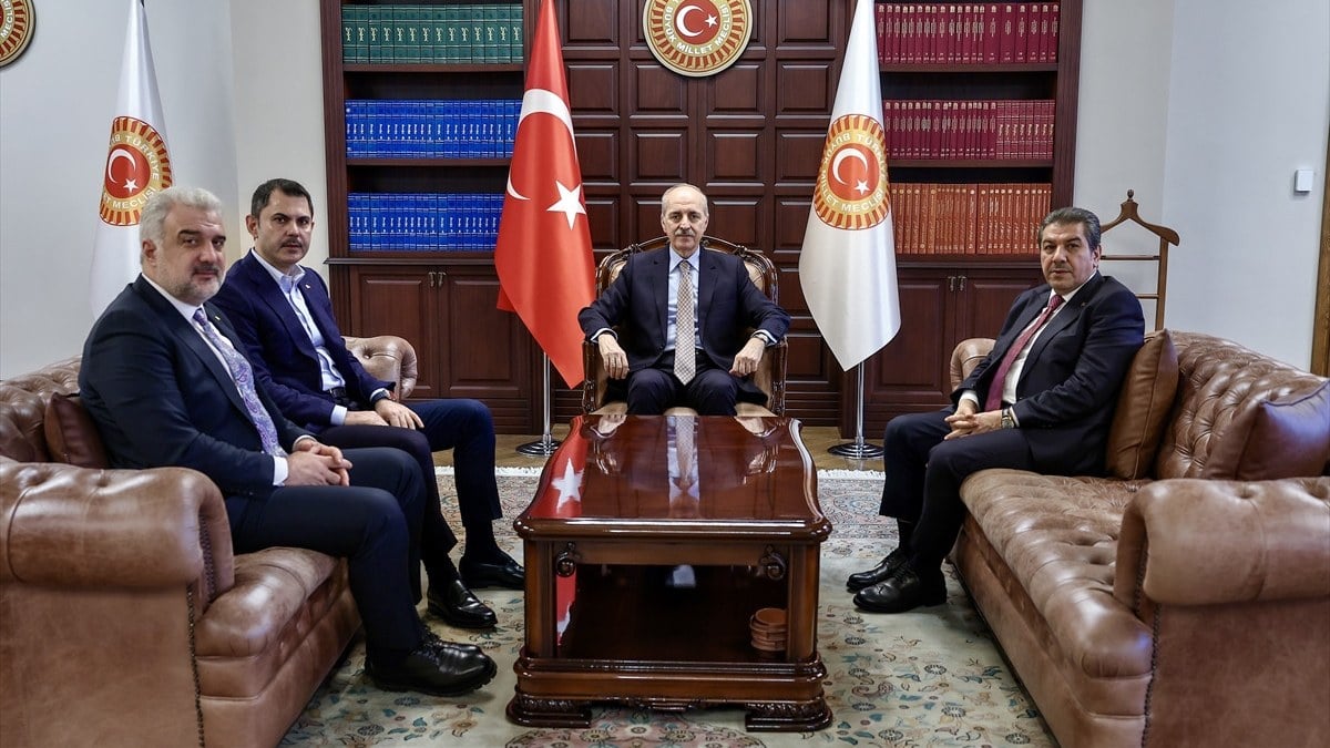 TBMM Başkanı Kurtulmuş, İBB Başkan Adayı Kurum’u kabul etti