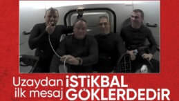 Türkiye’nin ilk astronotu Alper Gezeravcı’nın uzaydaki ilk mesajı: İstikbal göklerdedir