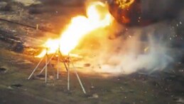Ukrayna’nın drone’lu saldırısı, Rus tankını küle çevirdi