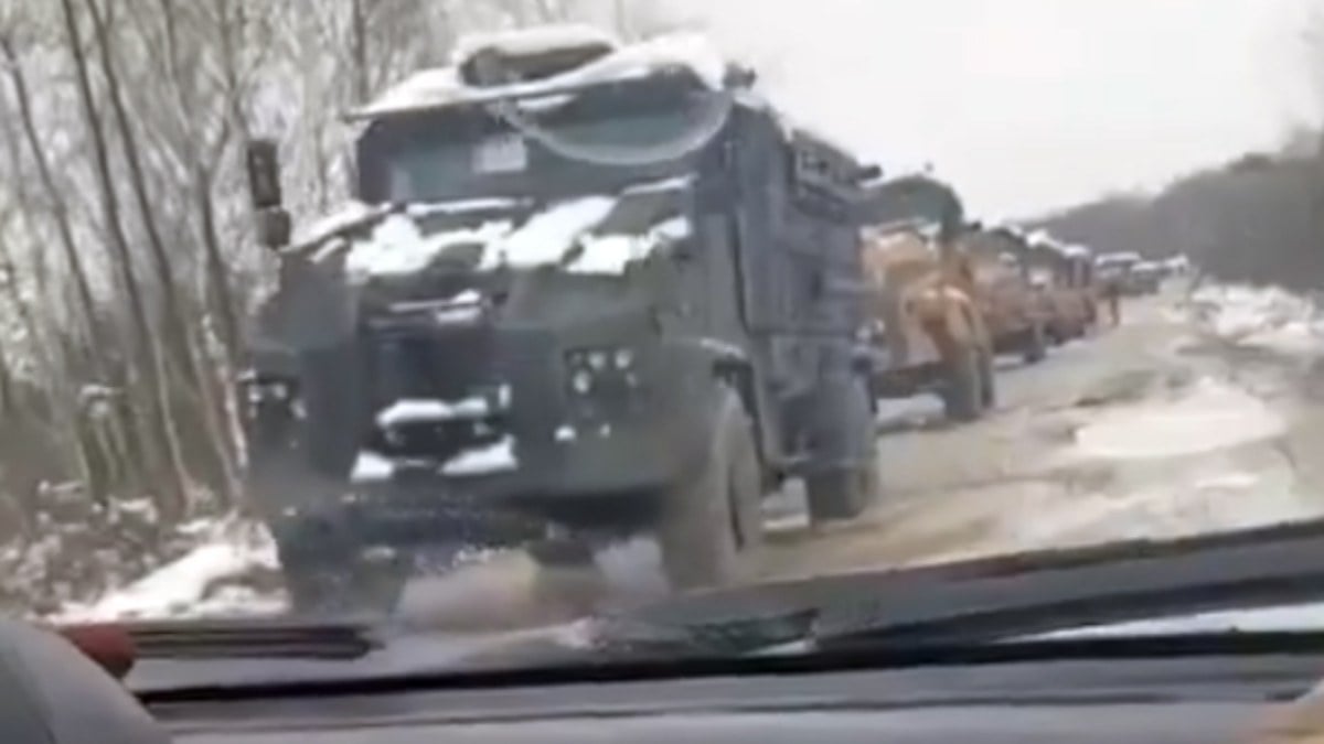 Ukrayna’nın Kirpi konvoyu görüntülendi