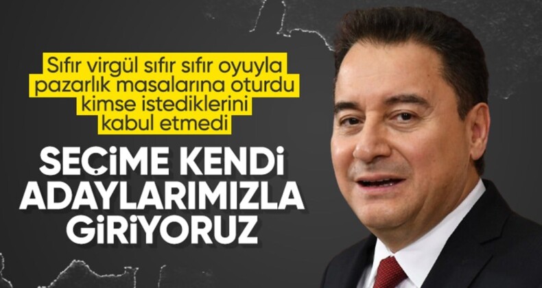 Yerel seçimlere doğru! Ali Babacan’dan ittifak kararı: ‘Kendi adaylarımızla giriyoruz’