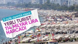 Yerli turistler 2023’ün üçüncü çeyreğinde yaklaşık 114 milyar lira harcadı