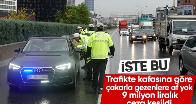 81 ilde ‘çakar’ operasyonu! 1433 sürücüye ceza kesildi