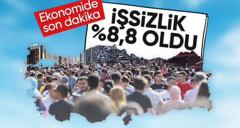 Aralık 2023 işsizlik oranı yüzde 8,8 oldu