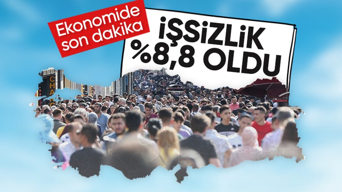 Aralık 2023 işsizlik oranı yüzde 8,8 oldu