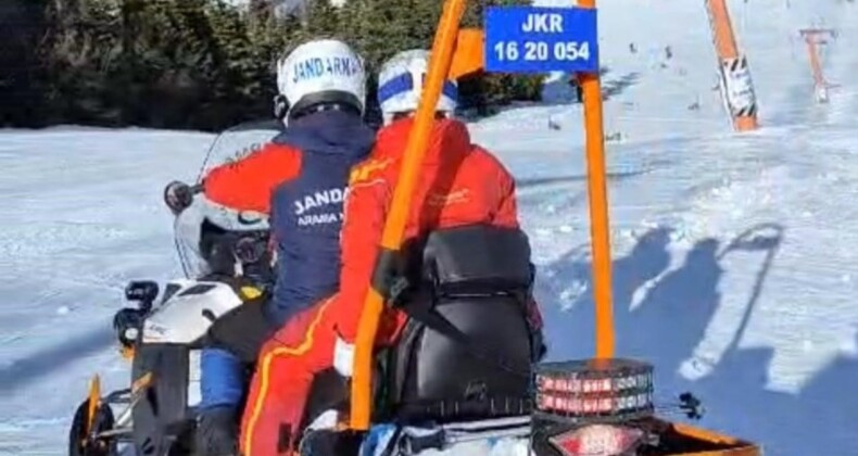 Busa Uludağ’da telesiyej kazasında bir turist yaralandı, tamire gelen teknisyen de yürekleri ağza getirdi