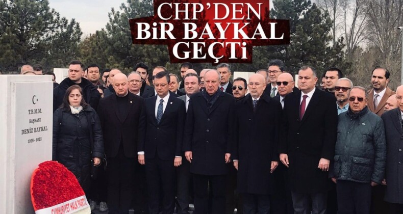 CHP Genel Başkanı Özgür Özel, Deniz Baykal’ı andı: Muharrem İnce de katıldı