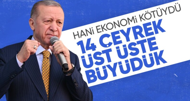 Cumhurbaşkanı Erdoğan, ekonomiyi kötüleyenlerle rakamlarla cevap verdi