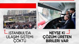 Cumhurbaşkanı Erdoğan, Sirkeci-Kazlıçeşme Raylı Sistem Hattı’nda vatman koltuğunda