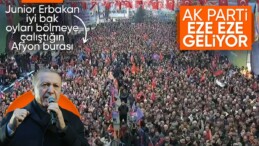 Cumhurbaşkanı Erdoğan’a Afyonkarahisar’da coşkulu karşılama