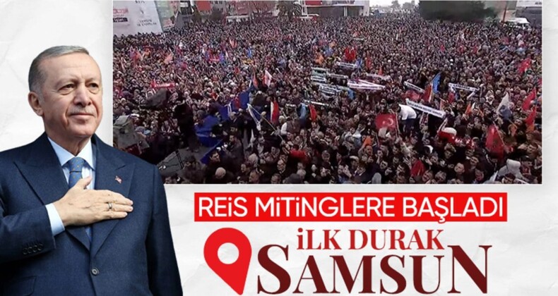 Cumhurbaşkanı Erdoğan’ın Samsun seçim mitingi konuşması