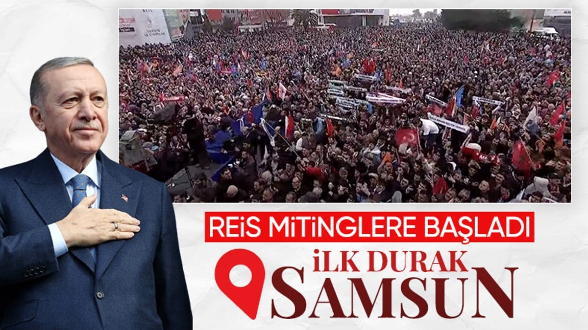 Cumhurbaşkanı Erdoğan’ın Samsun seçim mitingi konuşması