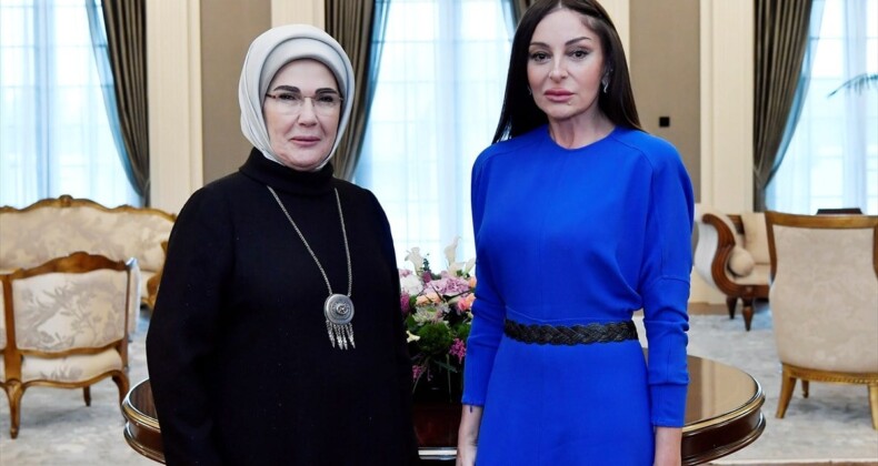 Emine Erdoğan, Mihriban Aliyeva ile görüştü