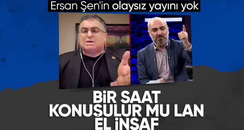 Ersan Şen ile İsmail Saymaz canlı yayında tartıştı: Bir saat konuşulur mu lan