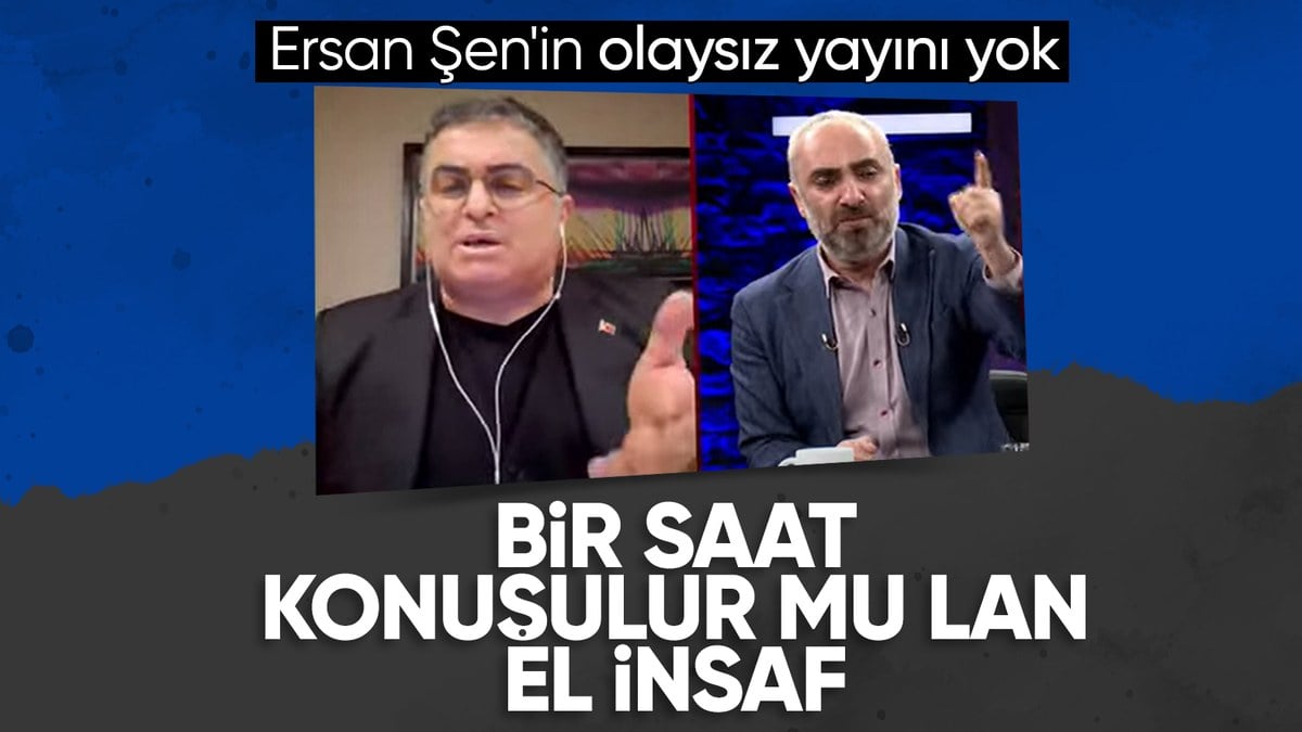 Ersan Şen ile İsmail Saymaz canlı yayında tartıştı: Bir saat konuşulur mu lan