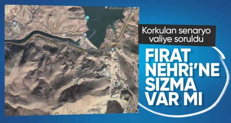 Erzincan Valisi’nden açıklama: Fırat Nehri’ne sızma var mı?