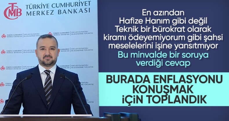 Fatih Karahan, eski başkan üzerinden gelen sorulara cevap vermedi: Enflasyon konuşmaya geldik!