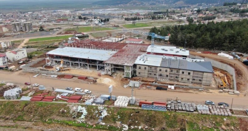 Gaziantep’te yapılan acil durum hastanesi mart ayının sonunda teslim edilecek