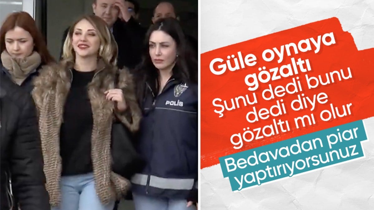 Gözaltına alınan Feyza Altun kameralara gülerek poz verdi