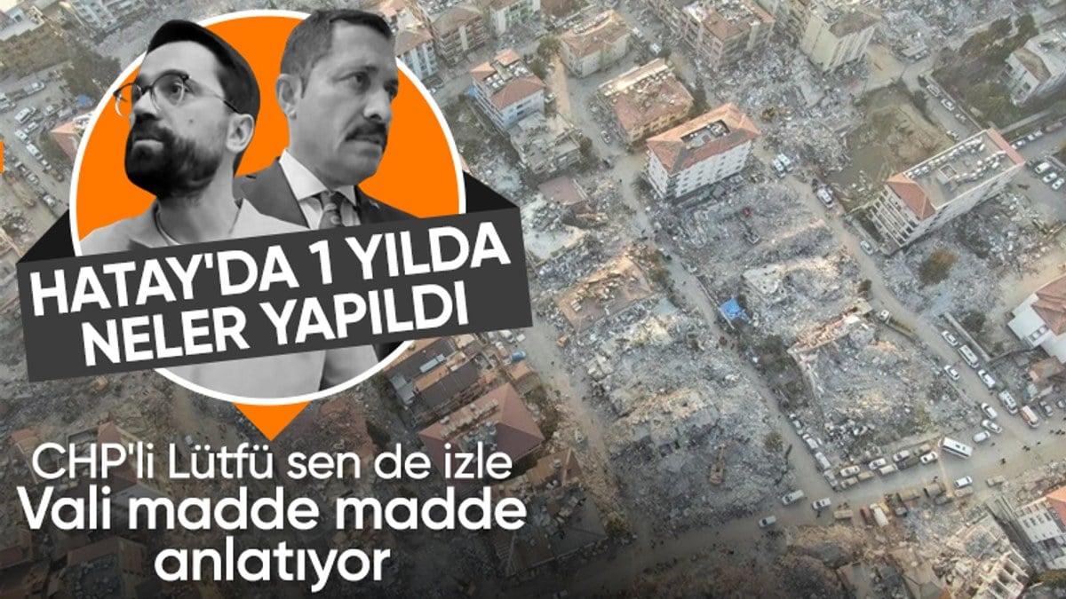 Hatay Valisi Masatlı: Belediyenin sorumluluğundaki işleri de biz yaptık