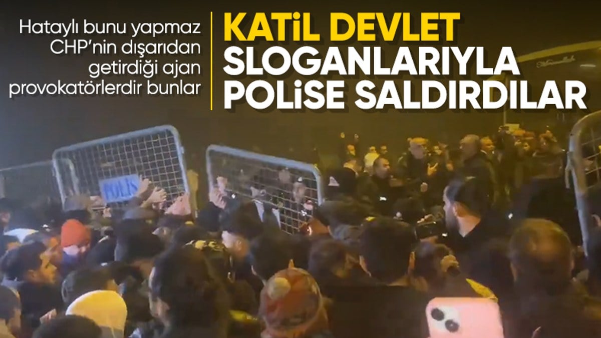 Hatay’da deprem anmasında provokasyon: Polis barikatını yıktılar