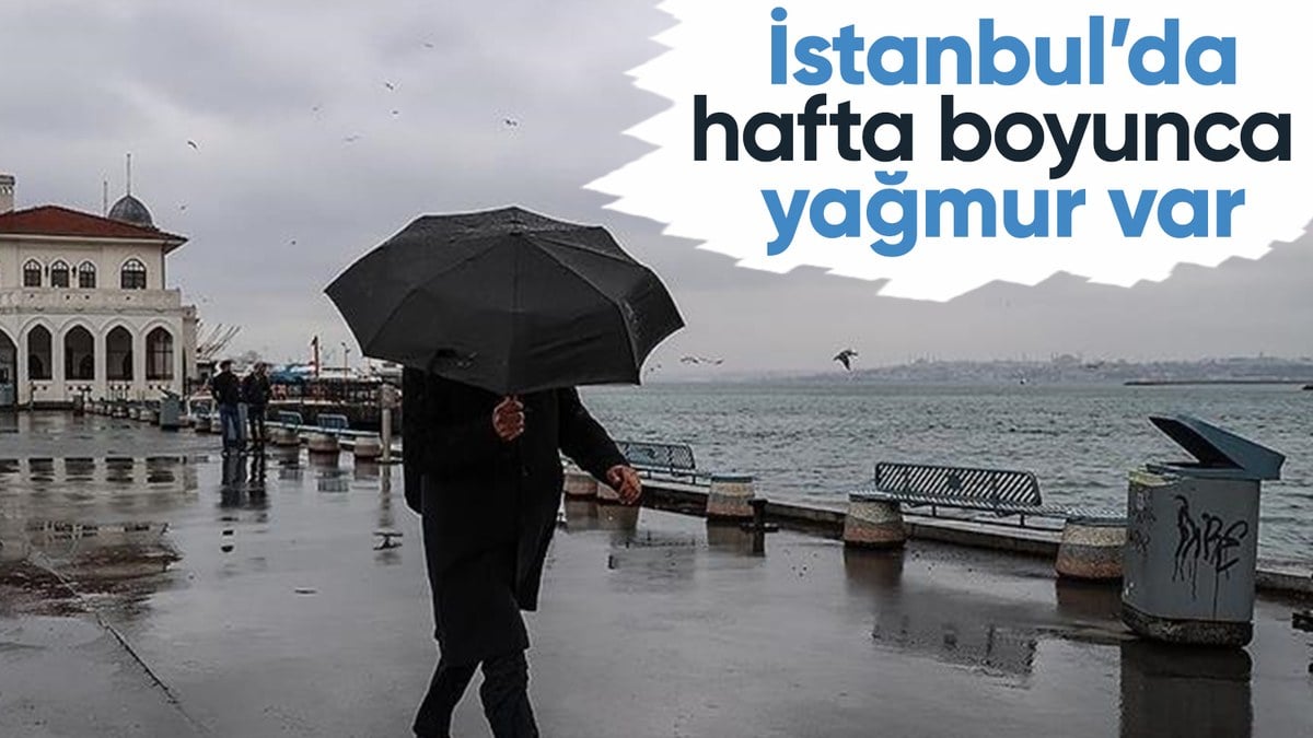 İstanbul yağışlı havanın etkisi altına giriyor