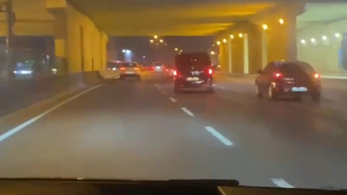 İstanbul’da trafikte makas atarak ilerleyen sürücü tehlike saçtı: