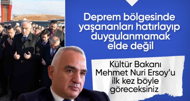 Kültür ve Turizm Bakanı Mehmet Nuri Ersoy depremin ardından yaşadığı anları gözyaşlarıyla anlattı